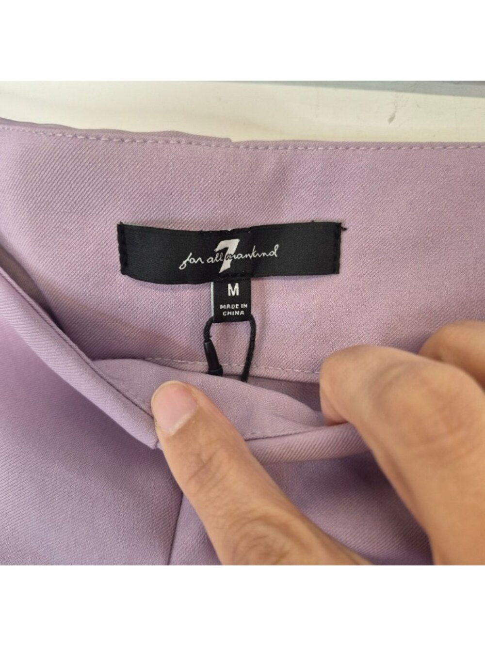 7 For All Mankind Lavender Womens Mid-Rise Tailored Dress Pants Size M - Picture 3 of 9